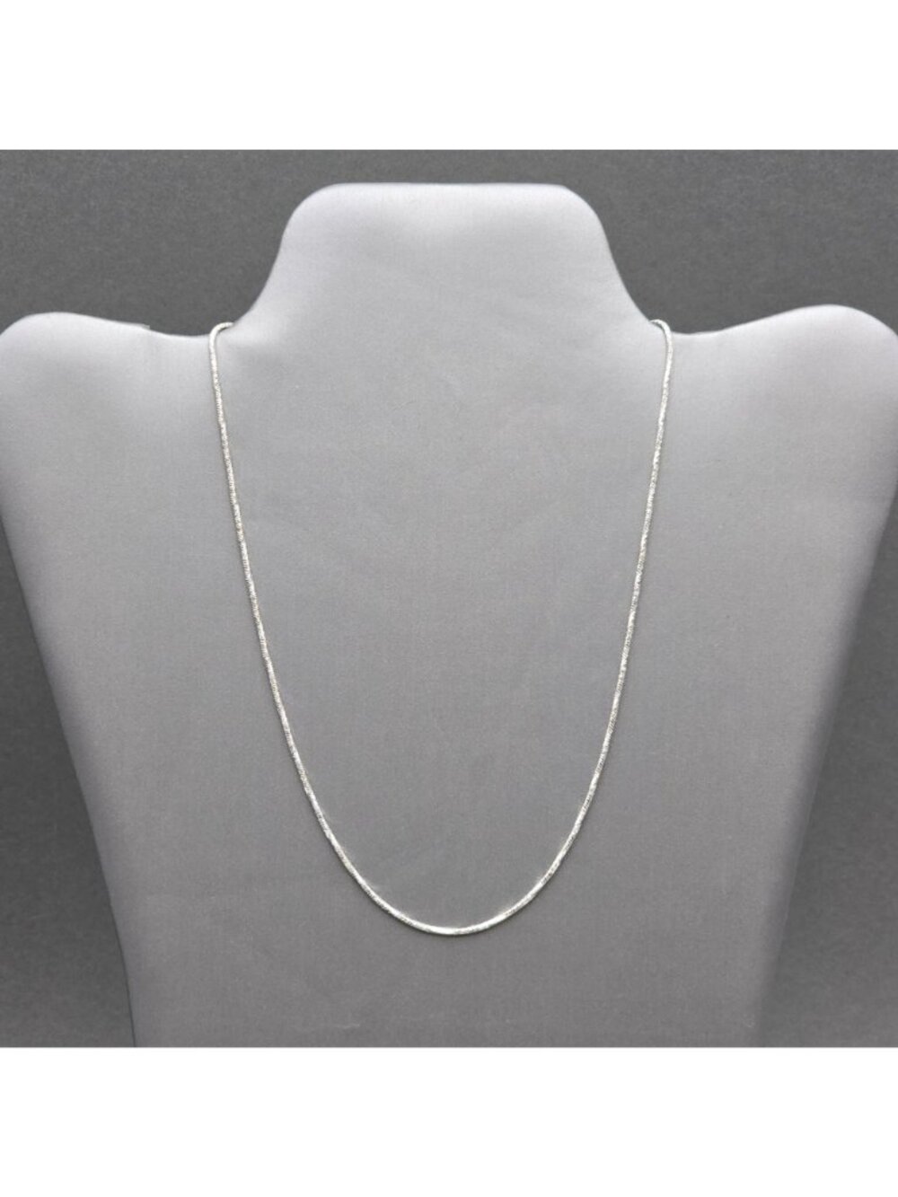Vintage Sterling Silver Twisted Snake Chain Necklace 18" Italian Signed Karizia - Picture 2 of 10
